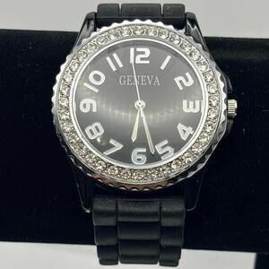 Black Geneva Men’s Watch